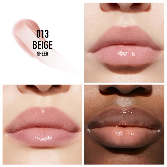 Dior Addict Lip Maximizer Plumping Gloss 013 Beige 🎀 A Sheer Nude Beige - Picture 2 of 5